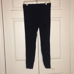 Black Express Leggings with Slits